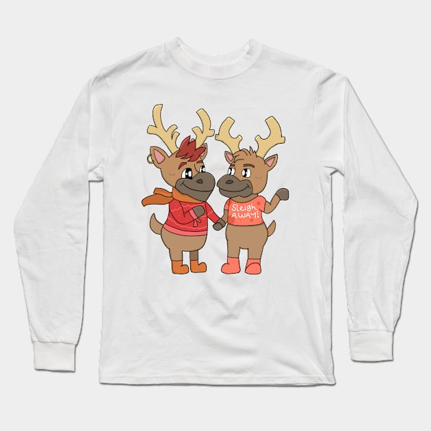 Deer Boyfriends Long Sleeve T-Shirt by memeowgifts